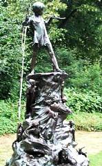 Peter Pan statue in Kensington Gardens